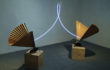 Filippo Centenari, Elevazione-2012-ferro-carta-legno-neon-e-trasformatore-dimensioni-ambientali