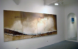 Luca Gastaldo, ”Sapori della terra” 150×400 Bitume e colorante su tela 2009