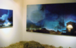 Luca Gastaldo, ”Mattina presto” 150×300 bitume e colorante su tela 2012