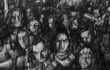 Fabio Giampietro – Esodo di autoritratti, 2010, 300x100cm